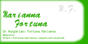 marianna fortuna business card
